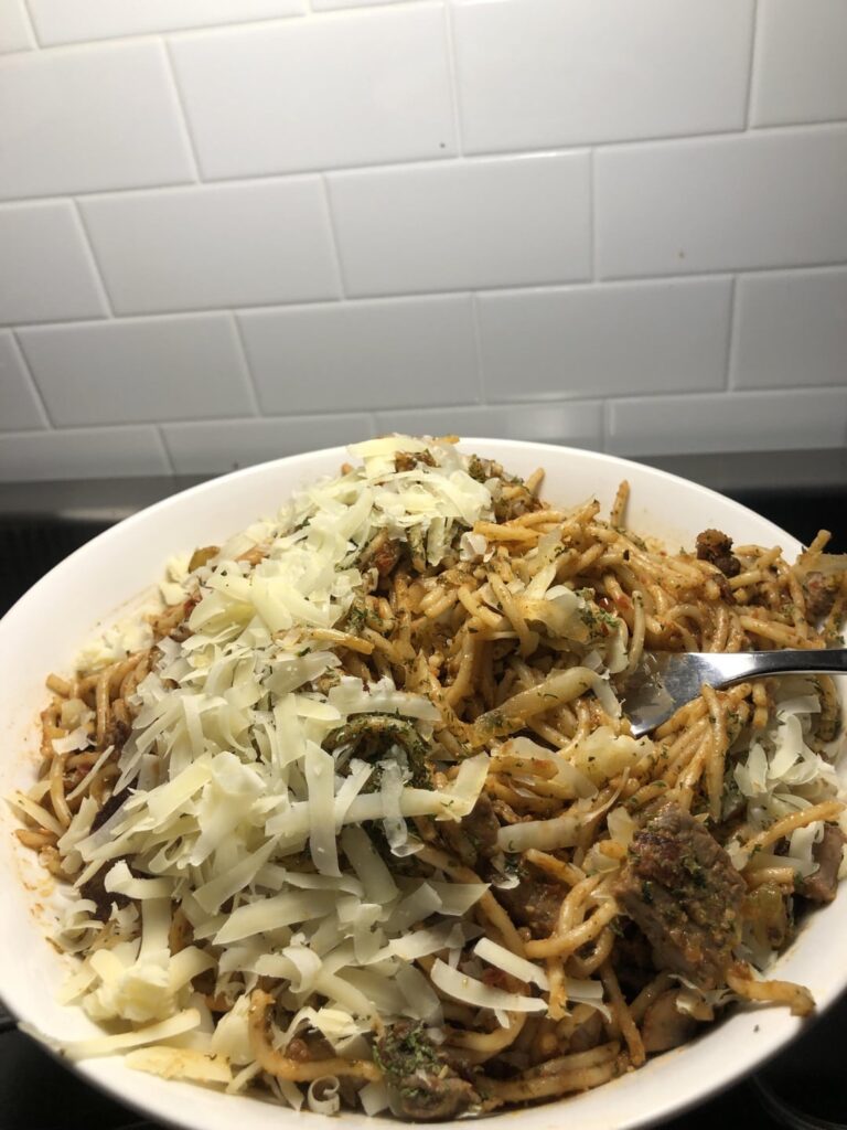 Made something with mama’s sauce