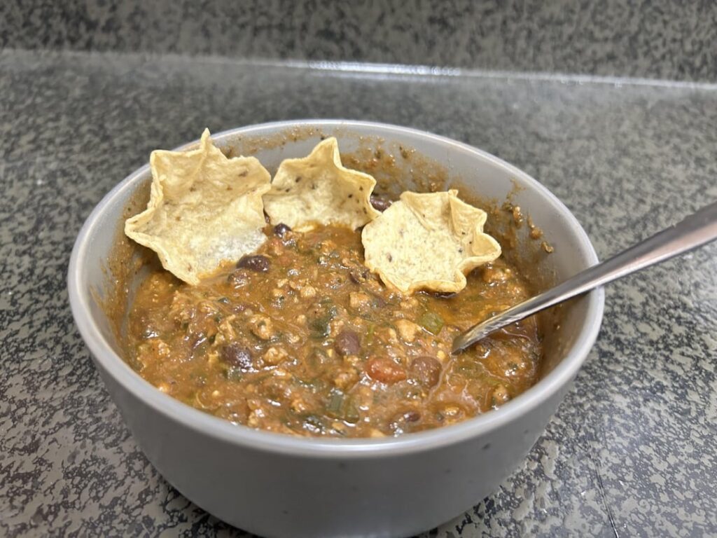 Update: I didn’t eat fast food today. I made your chili! (desc)