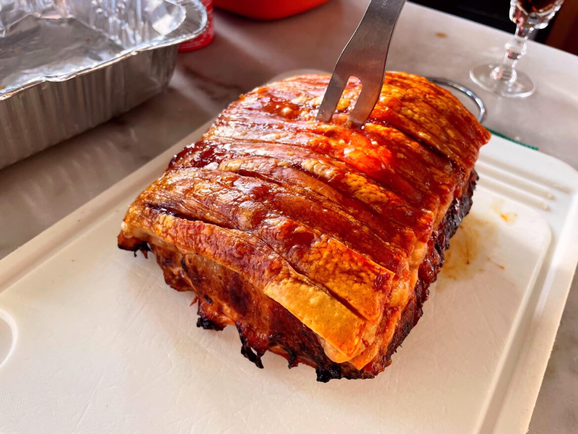 Is it wrong that I could eat all this pork crackling myself?