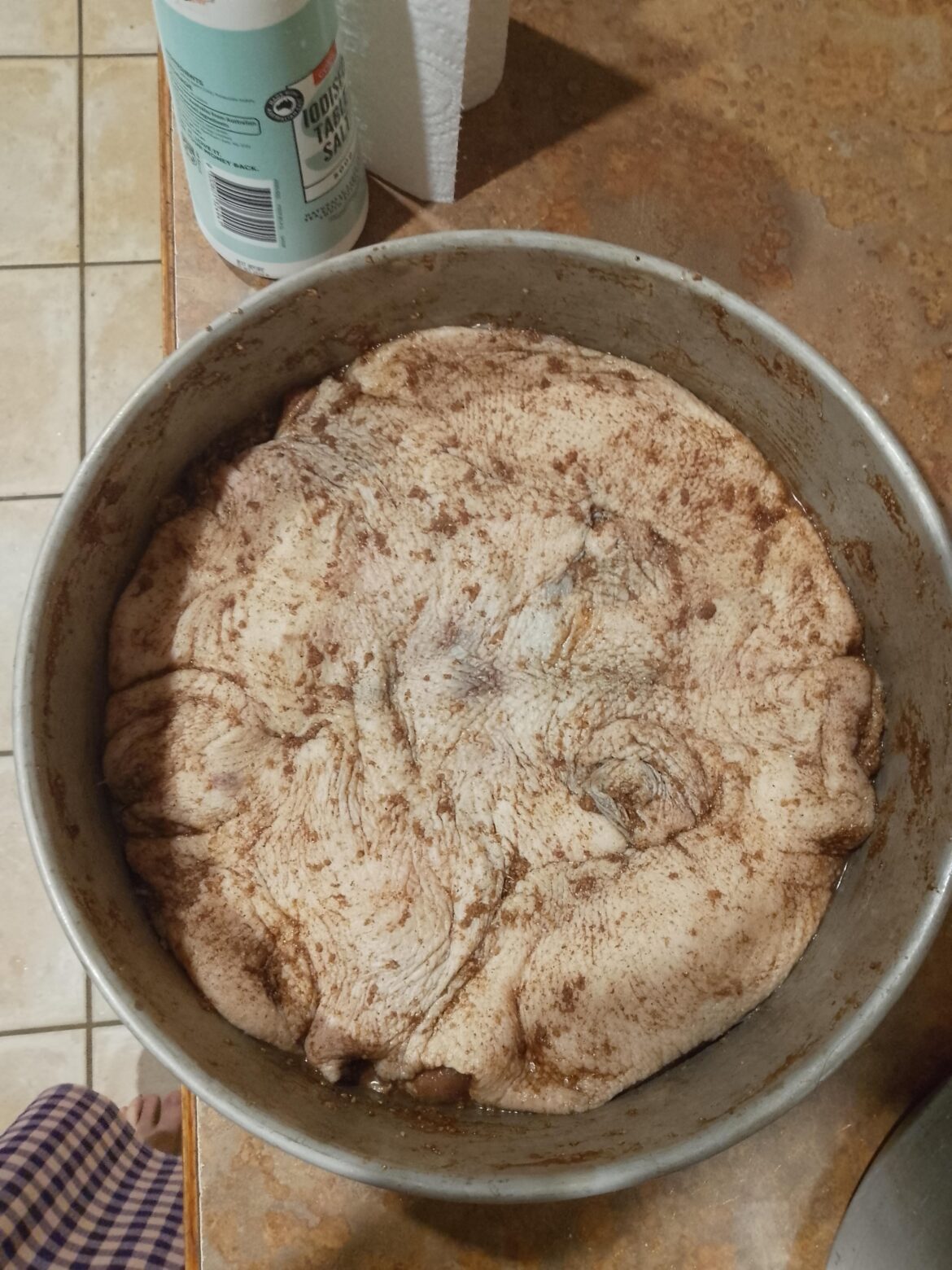 It took me nearly an hour but I managed to completely debone a whole duck. I am left with a unsettling meat disc