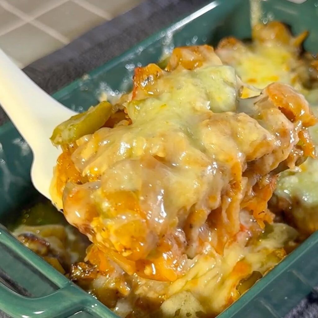 Guess I’m officially an adult now 😅 —made an eggplant and cheese casserole. What’s your favorite way to cook eggplant?