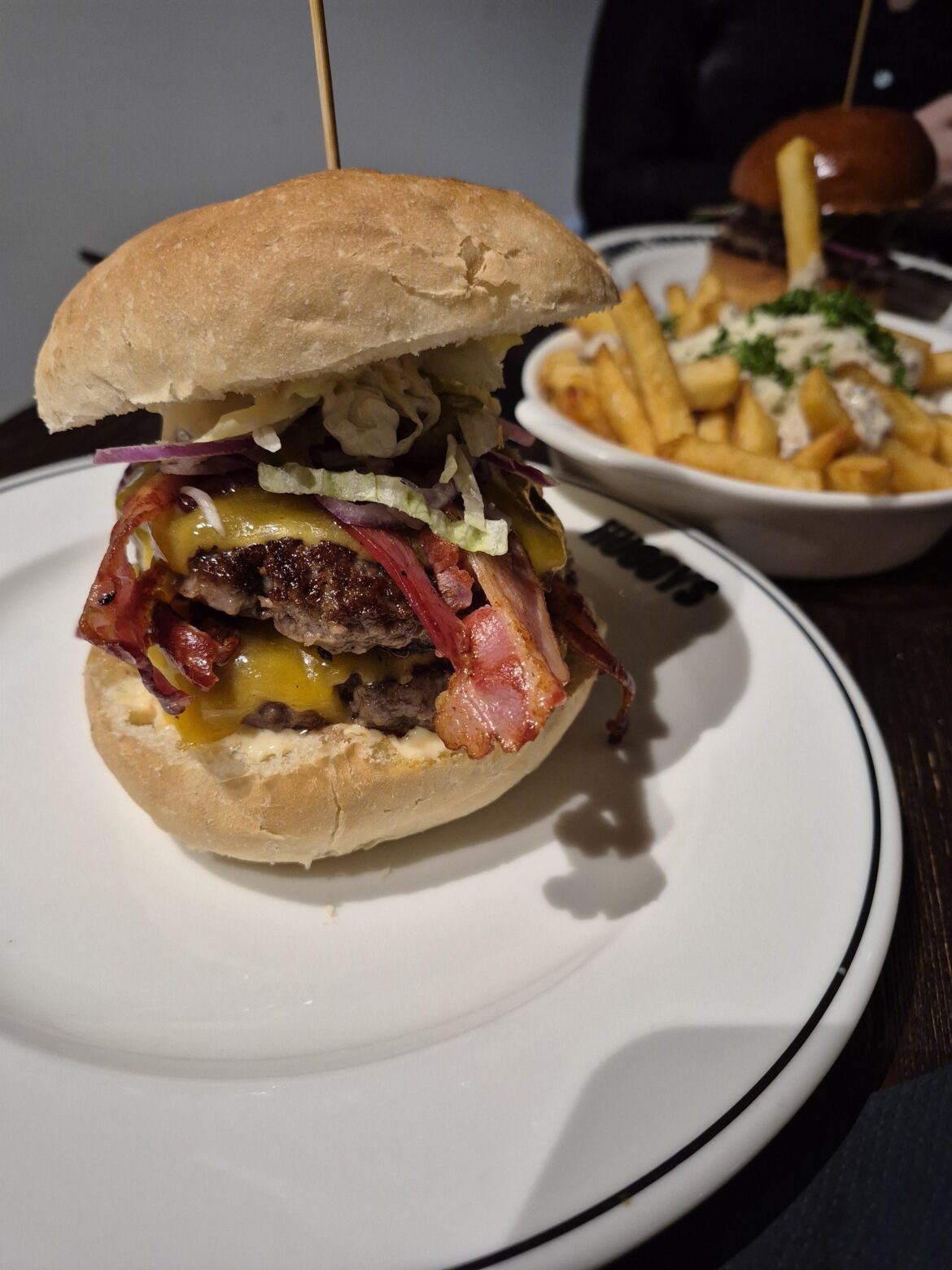 Huggys Double Bacon Cheeseburger, Brussels.