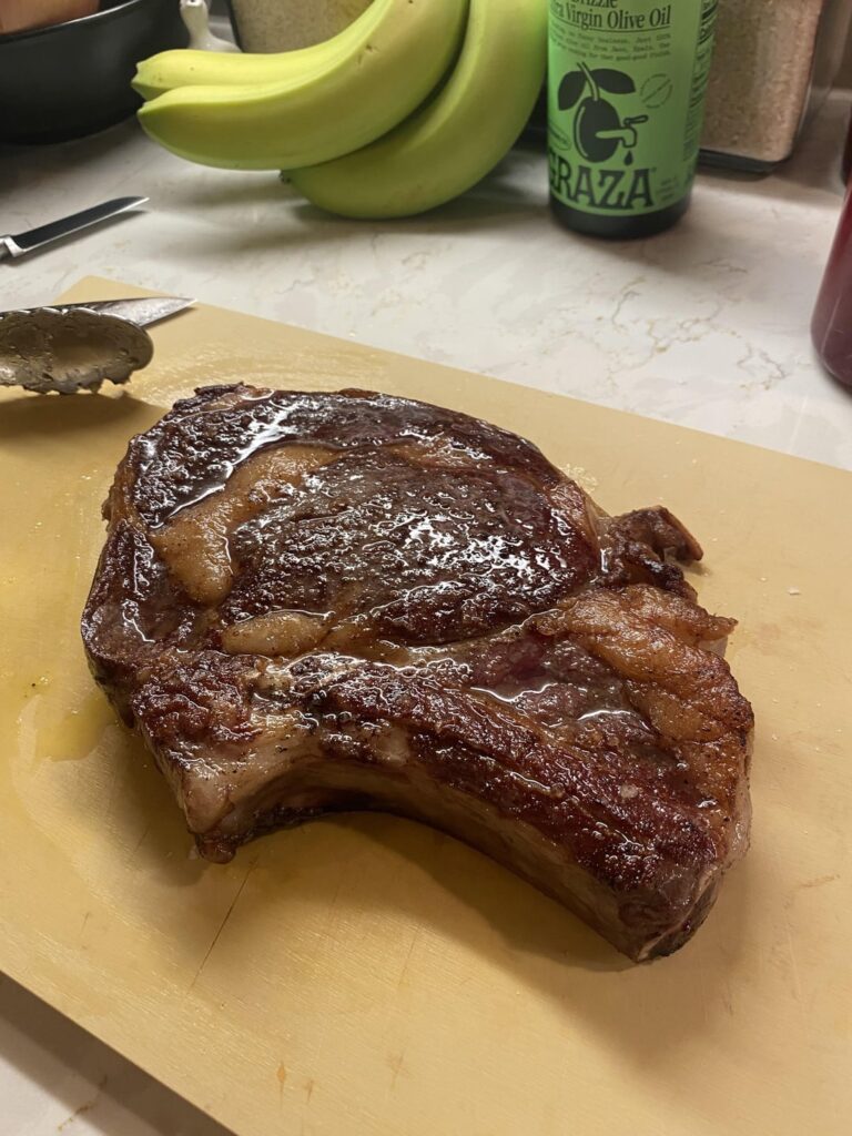 first time cooking ribeye, what do you think? any tips?