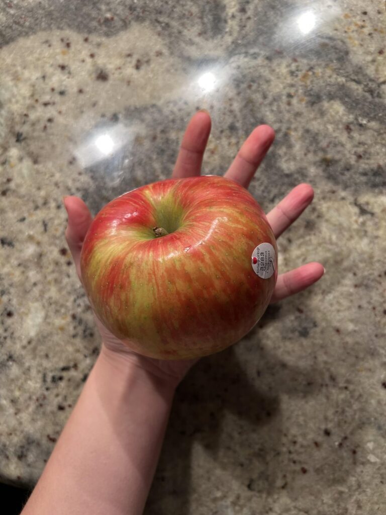 Giant apple…