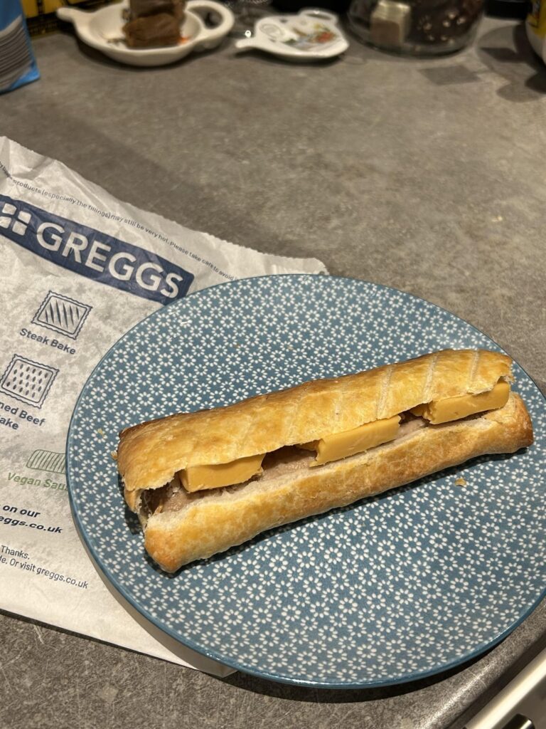 Fiancé’s Greggs sausage roll