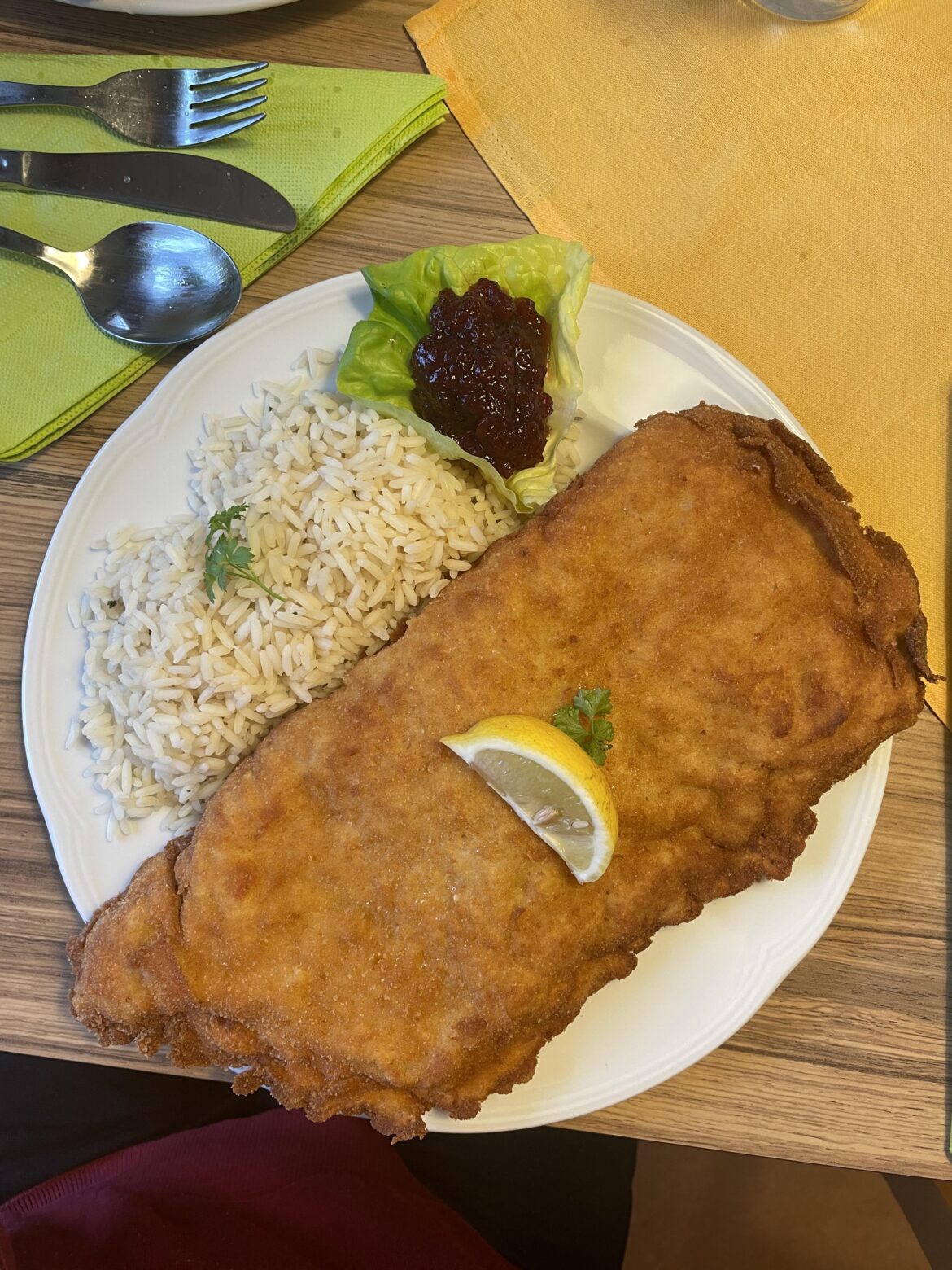 [OC] massive cordon bleu at my local Gasthaus countryside austria
