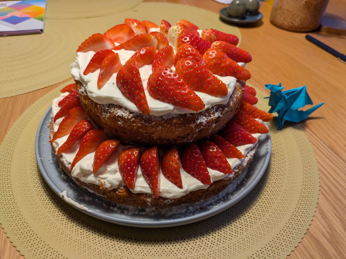 It's my birthday today and I baked what I always thought would be my perfect birthday cake