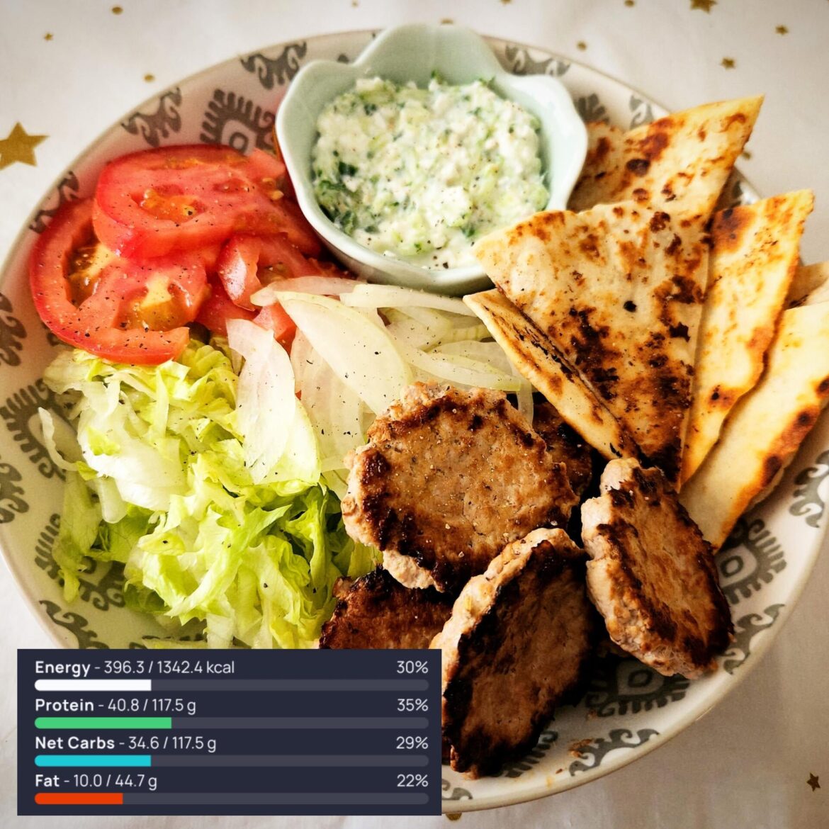 greek-inspired high protein bowl under 400 kcals