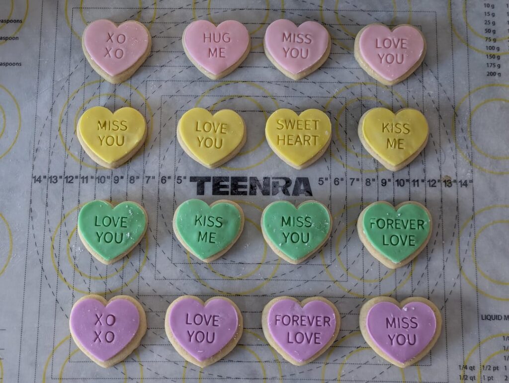 Making all the cookies while my daughters school still allows homemade stuff