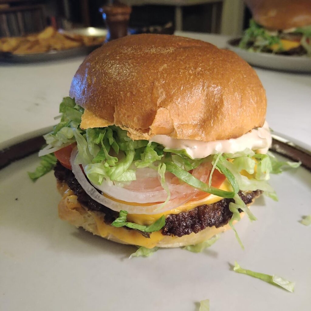 Friday night cheese burger