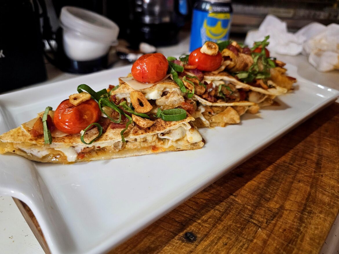 Chicken Caprese Quesadilla