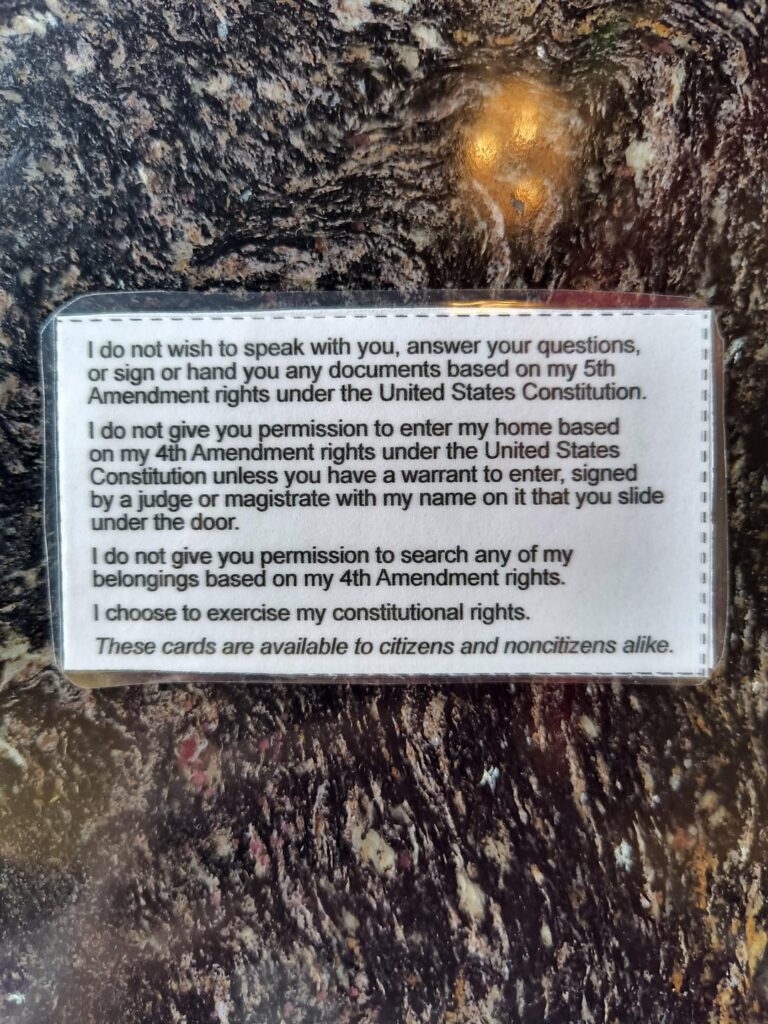 DIY ICE response cards DIY ICE response cards