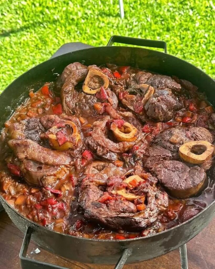 quien probó esta delicia en argentina, osobuco al disco de arado