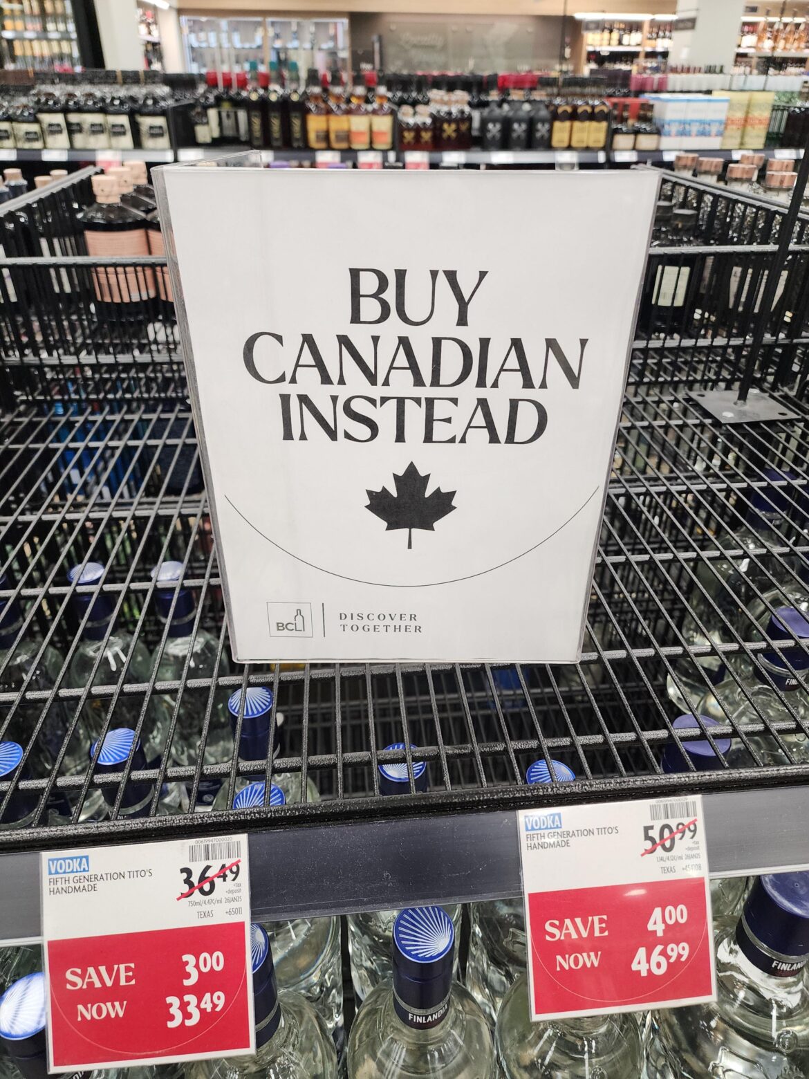 Canadian (BC) liqour stores right now