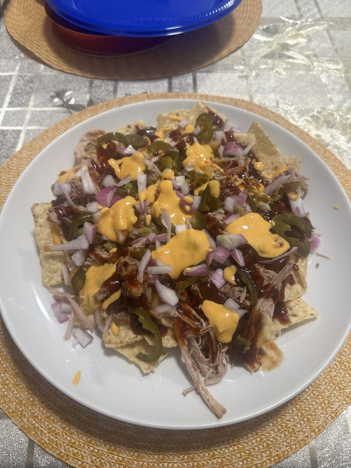 Bbq nachos after watching the devils lose