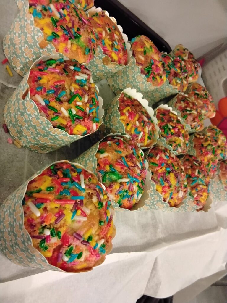 Funfetti cupcakes for my students