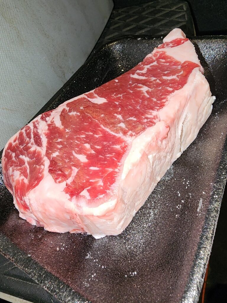 Decided to make my first post here. Cooked this last night on my semi truck. One of the best steaks I have cooked. The flavor was on point!