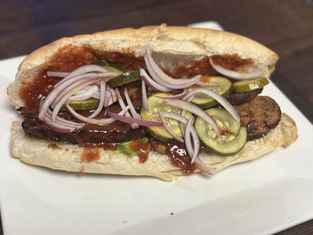 Homemade seitan mc rib