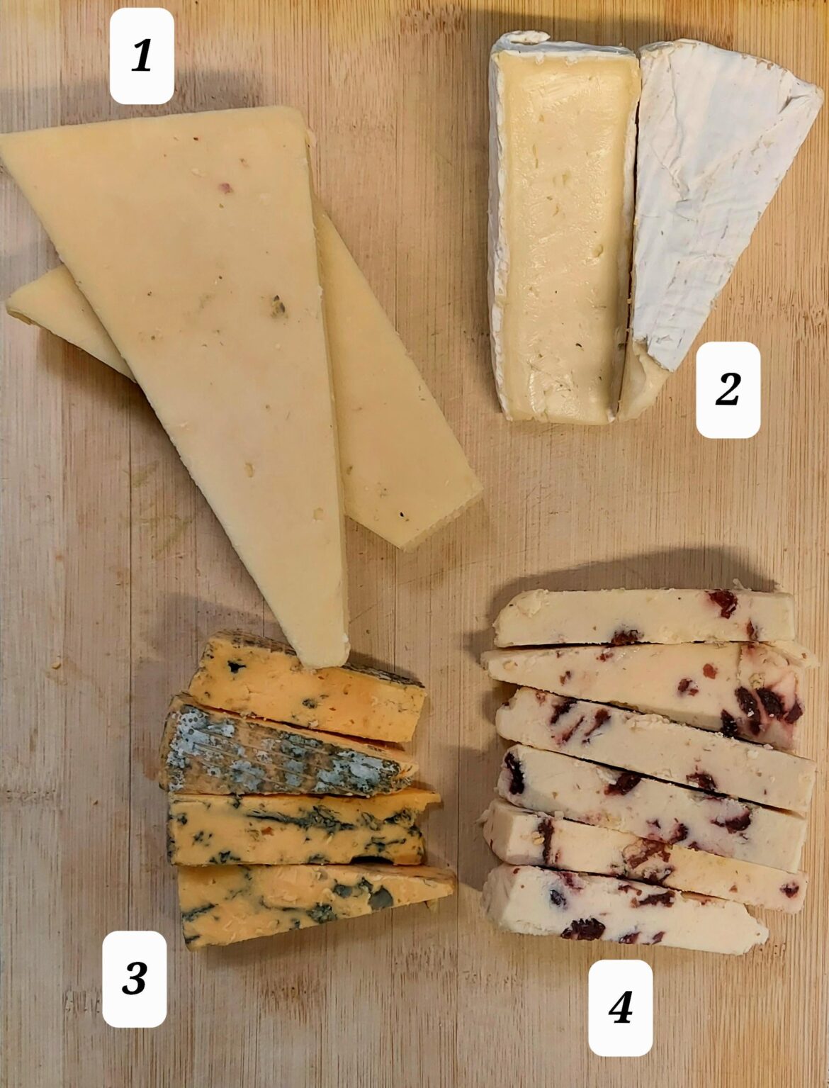 What types of cheese are these?
