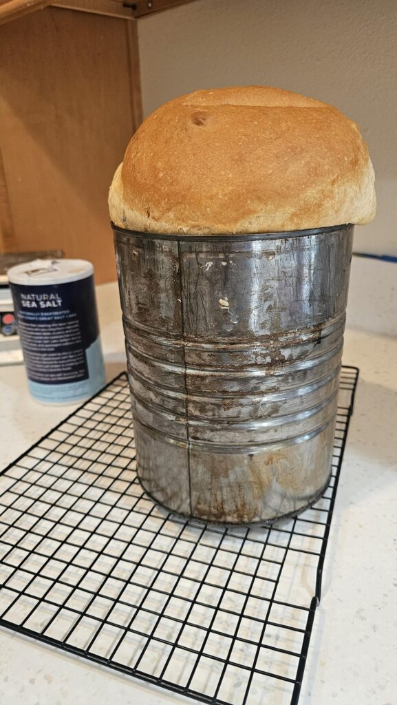 Made a huge coffee can loaf for fun