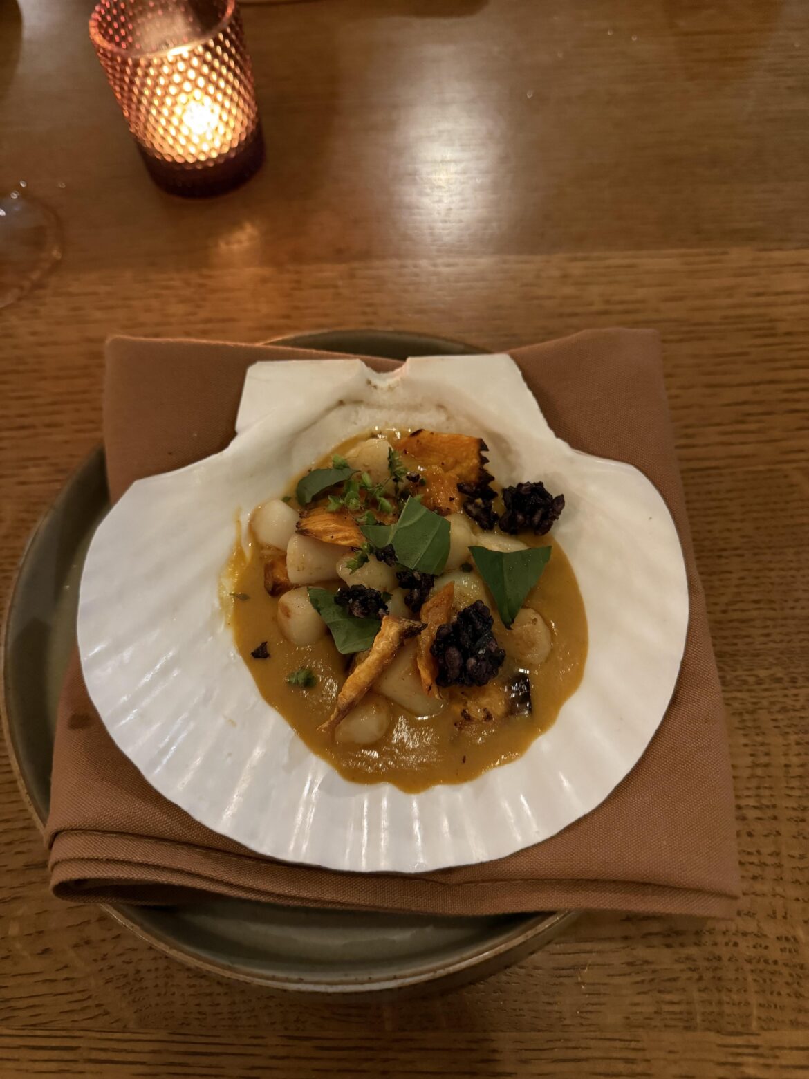 Scallops…in a Scallop shell…on a plate?