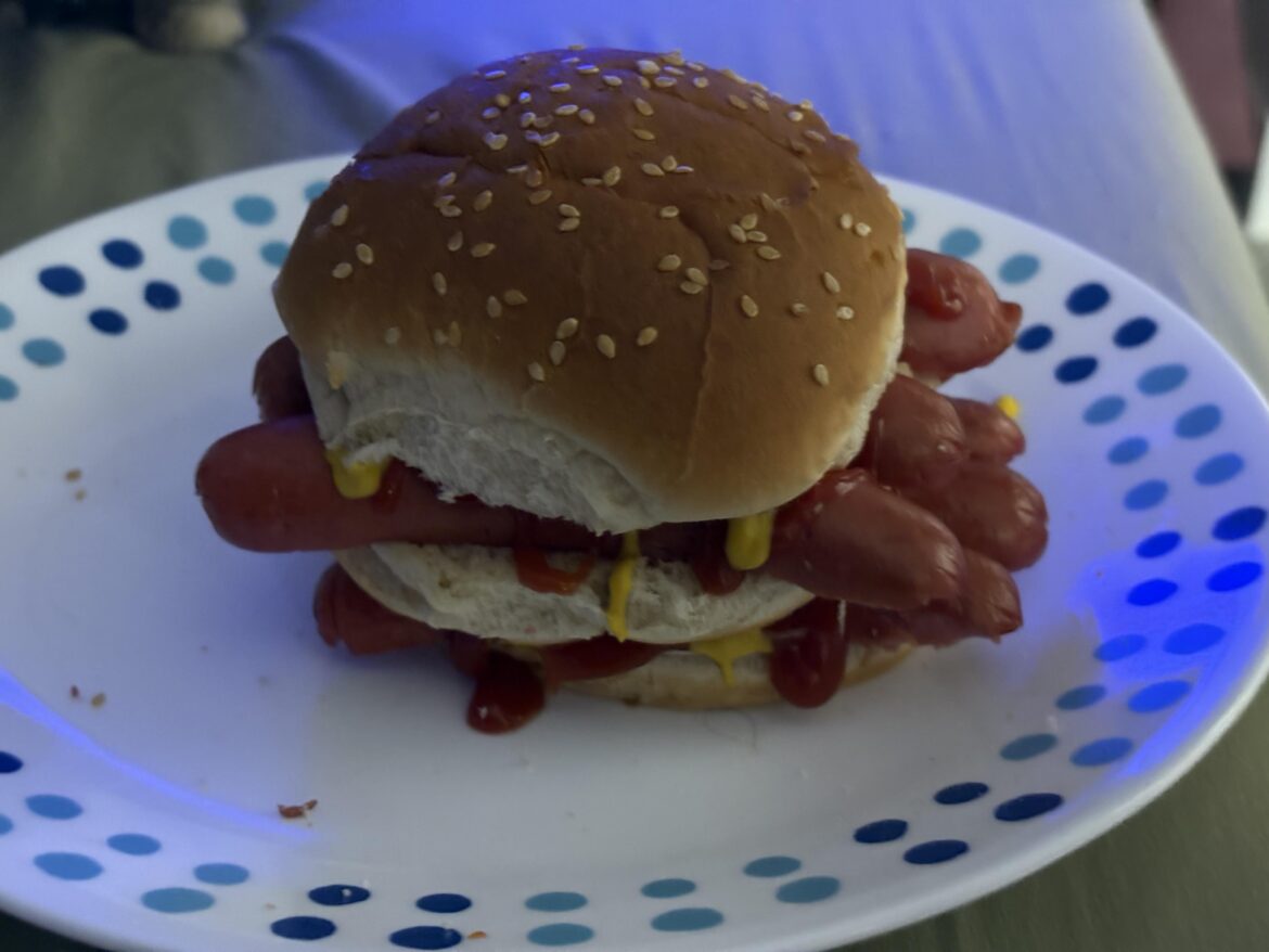 dinner after working 12 hrs overnight: glizzy big mac