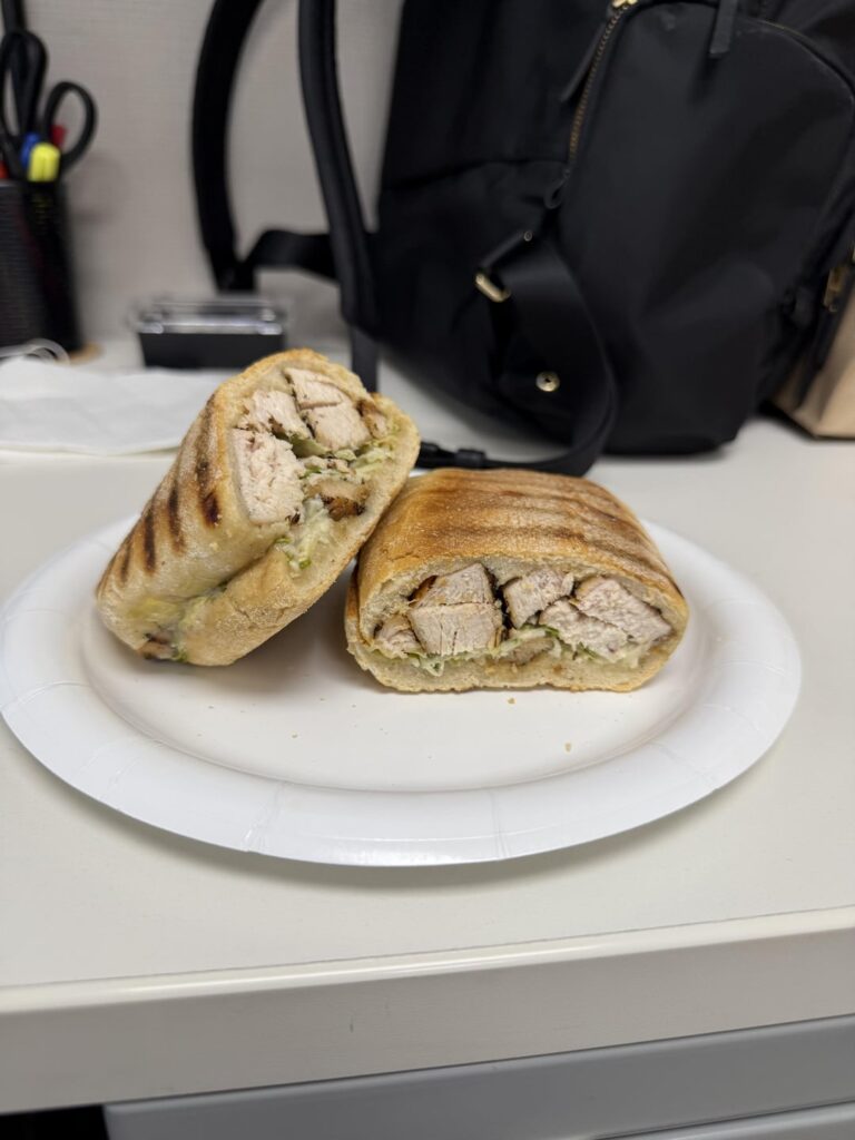 How many calories - Chicken Caesar salad panini?