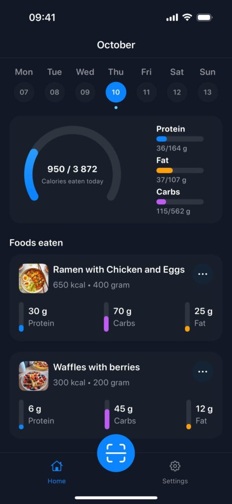 Do you use AI scanners to track calories?