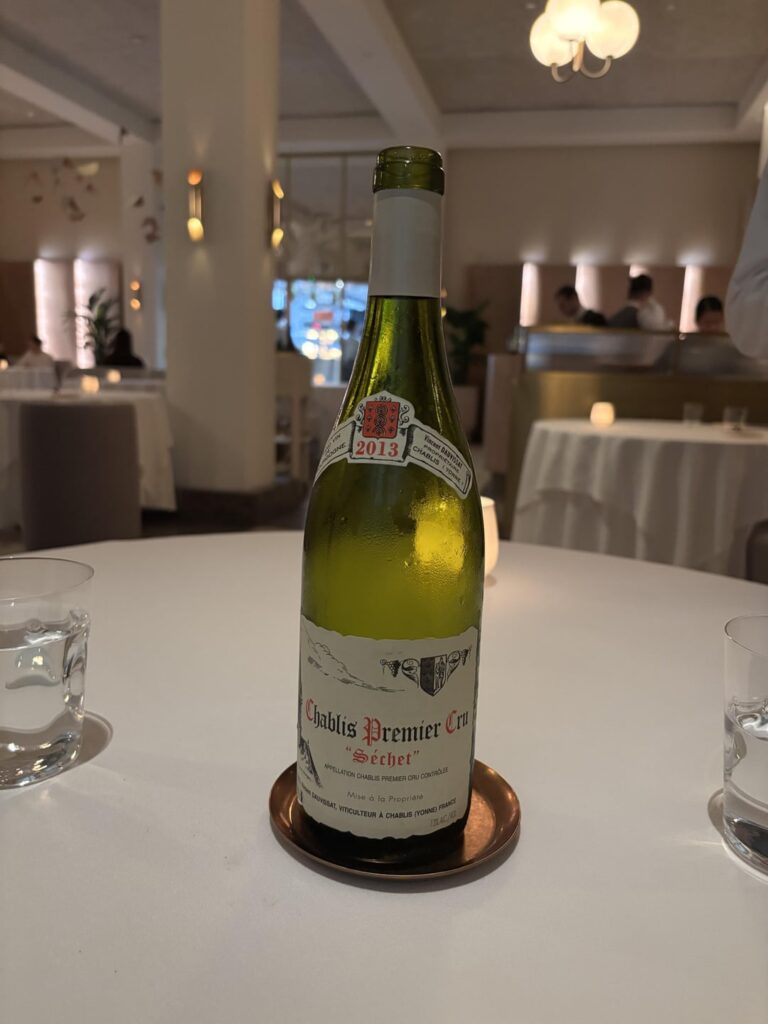 The Legacy wine flight at Odette Singapore