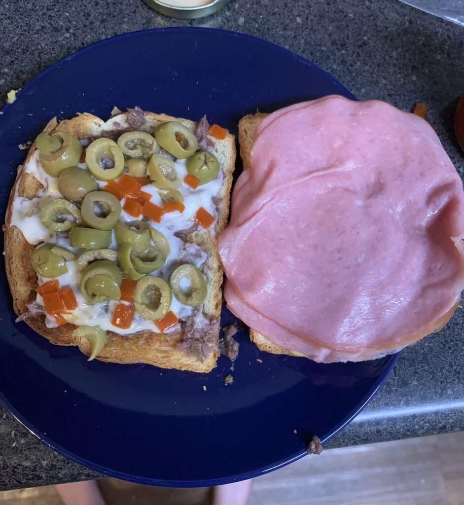 Cleaning out my fridge leads to some interesting combinations