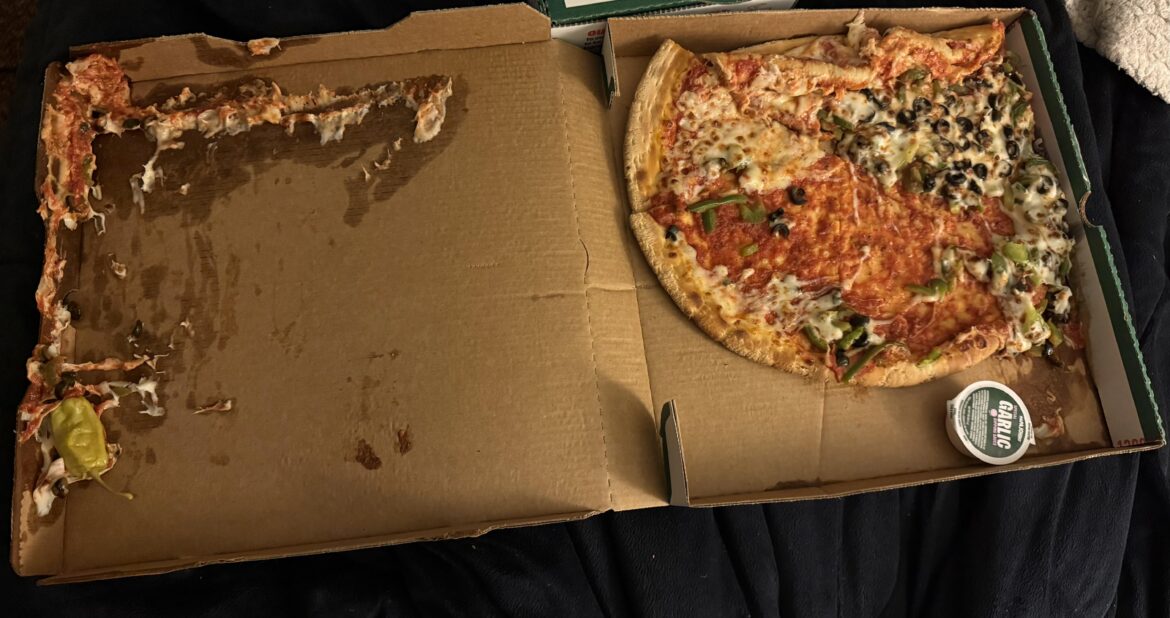 Waited almost 45 minutes and this is how my pizza arrived.