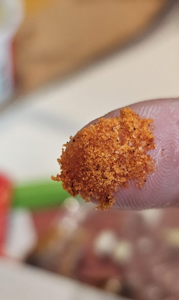 KFC spicy fries. Sugar yes. What else do you see