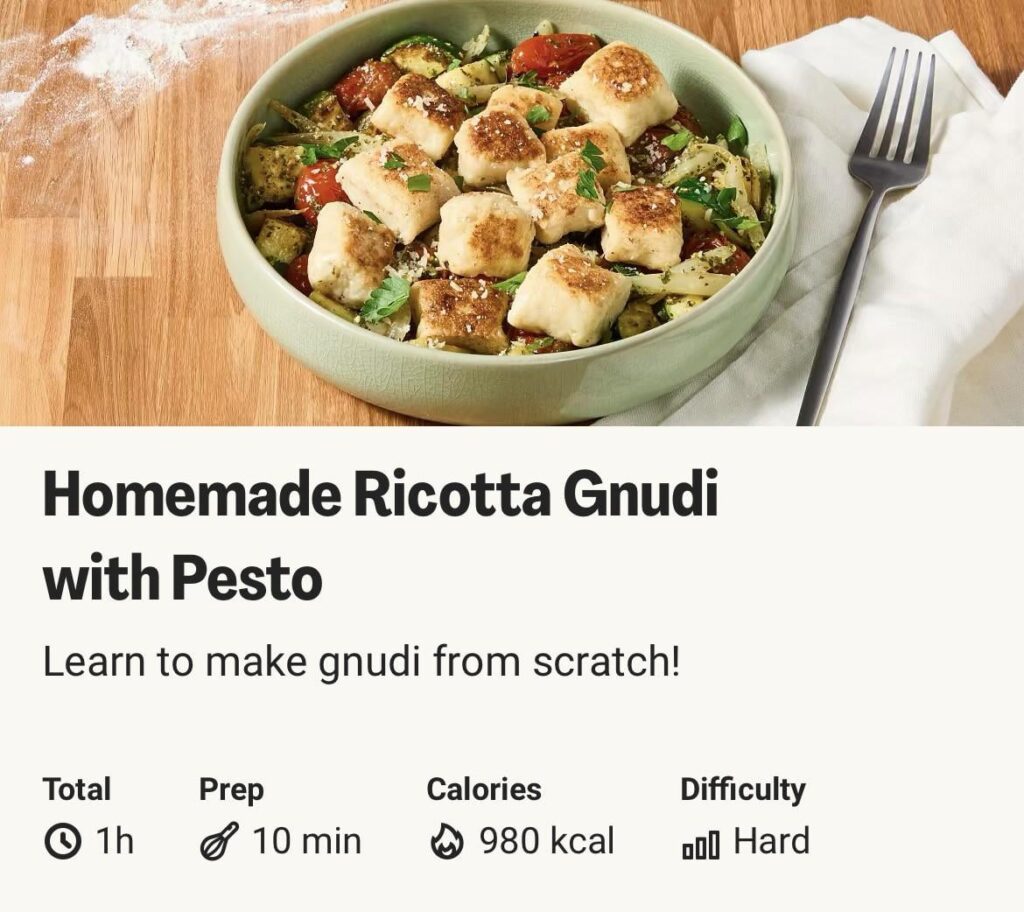 Homemade Ricotta Gnudi