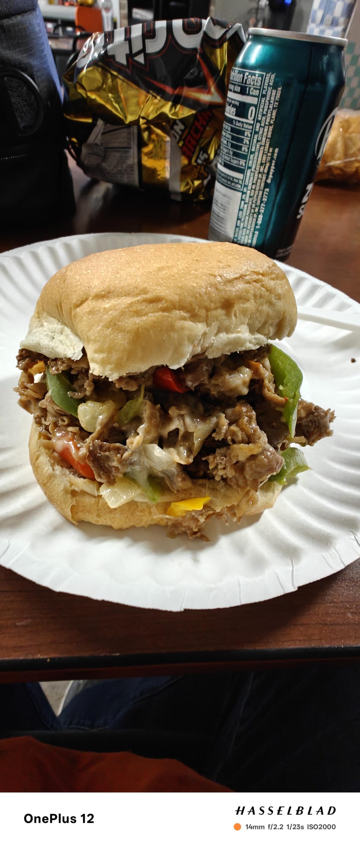 Philly cheese steak sandwich