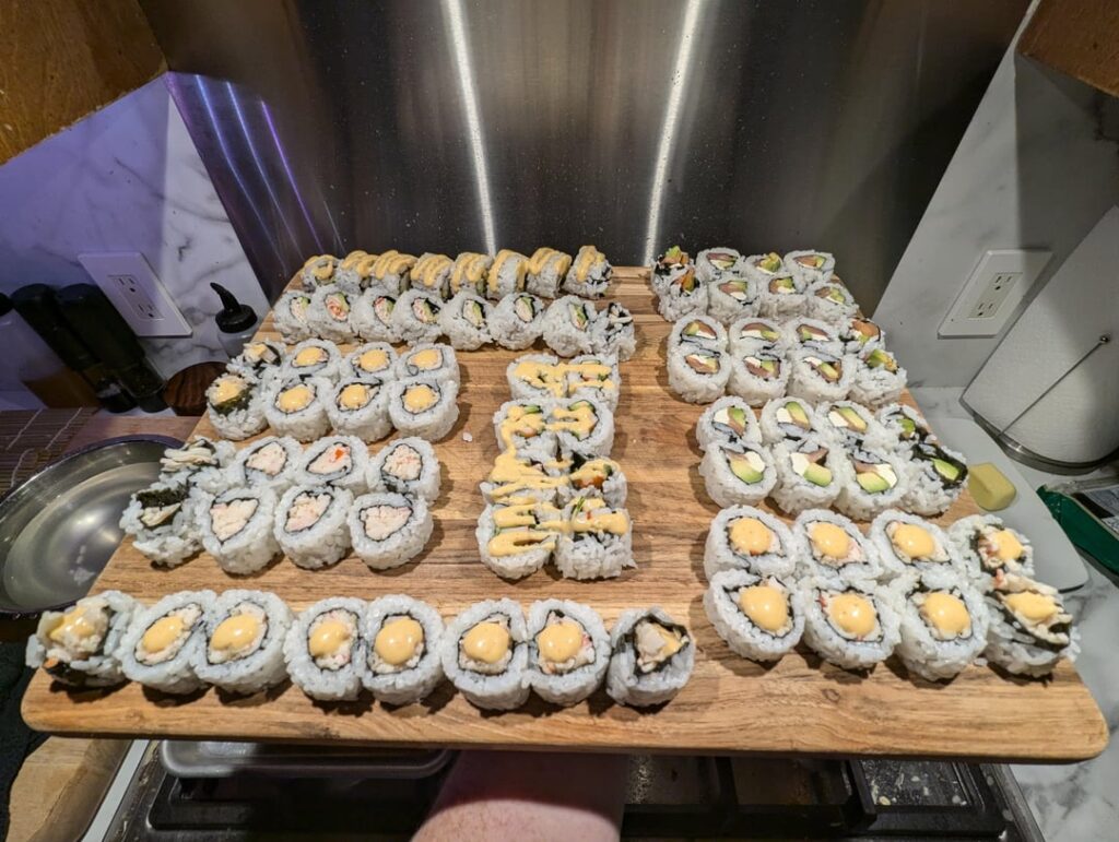 Second attempt at homemad sushi