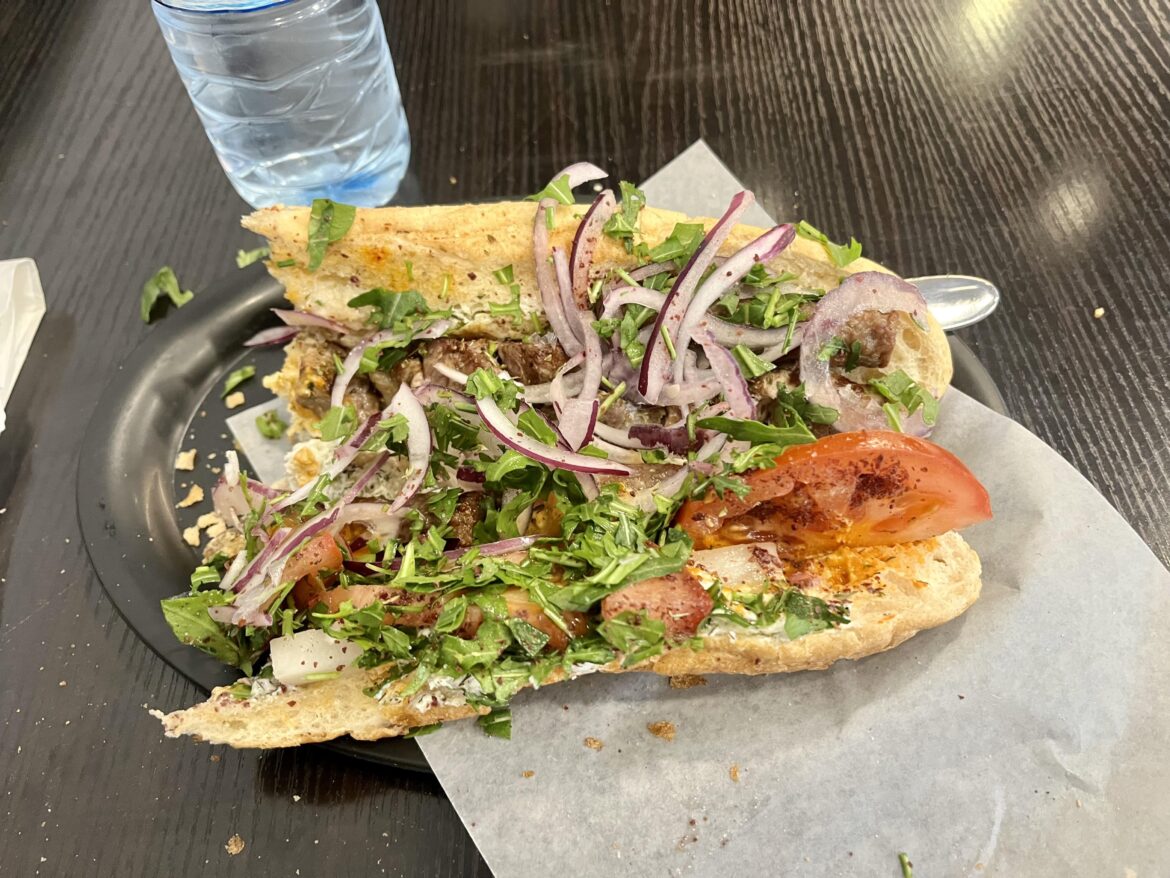 Kubideh sandwich at Konak Grill in Berlin