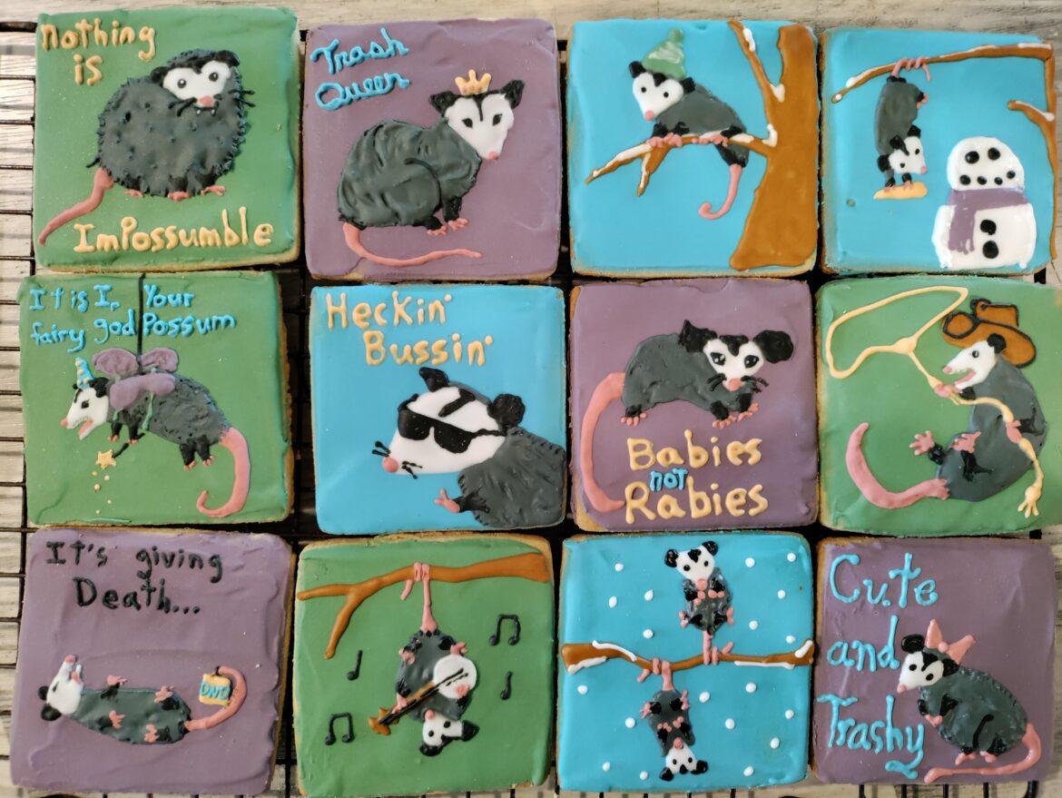 Opossum cookies