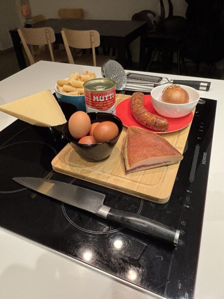 1st attempt at zozzona (carbonara from hell)