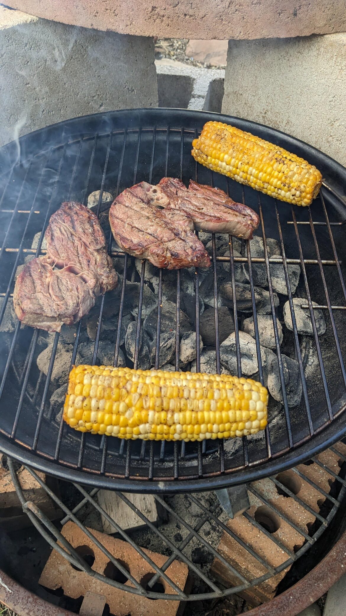 Smokin! DelMonicos And Corn.