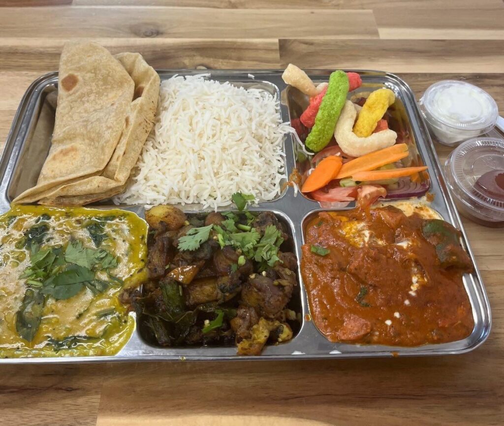 Indian Lunch Thali, outside Nashville,TN, USA