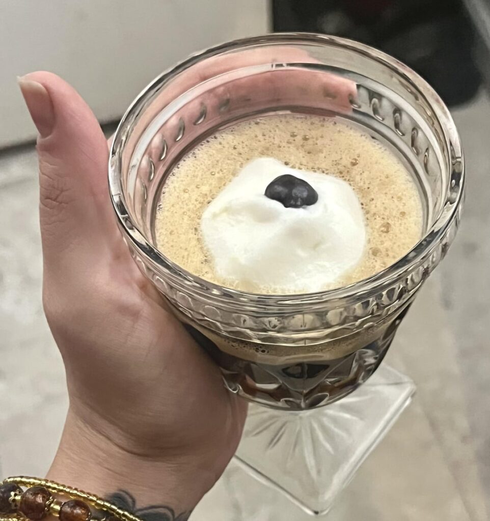 I don’t drink much anymore, but I saved calories for my wanna-be espresso martini today lol