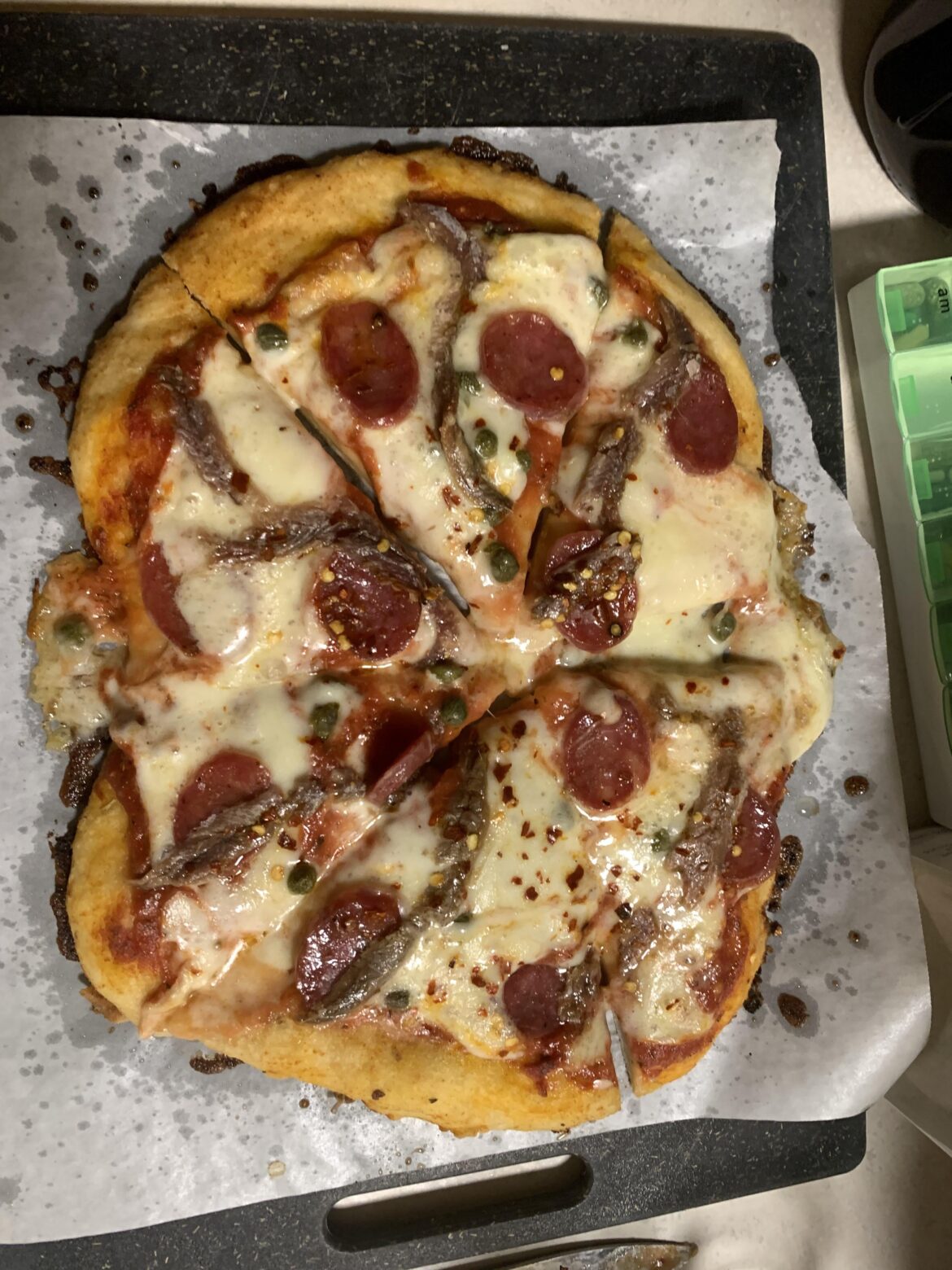 apparently i ruined pizza night by stinking up the kitchen