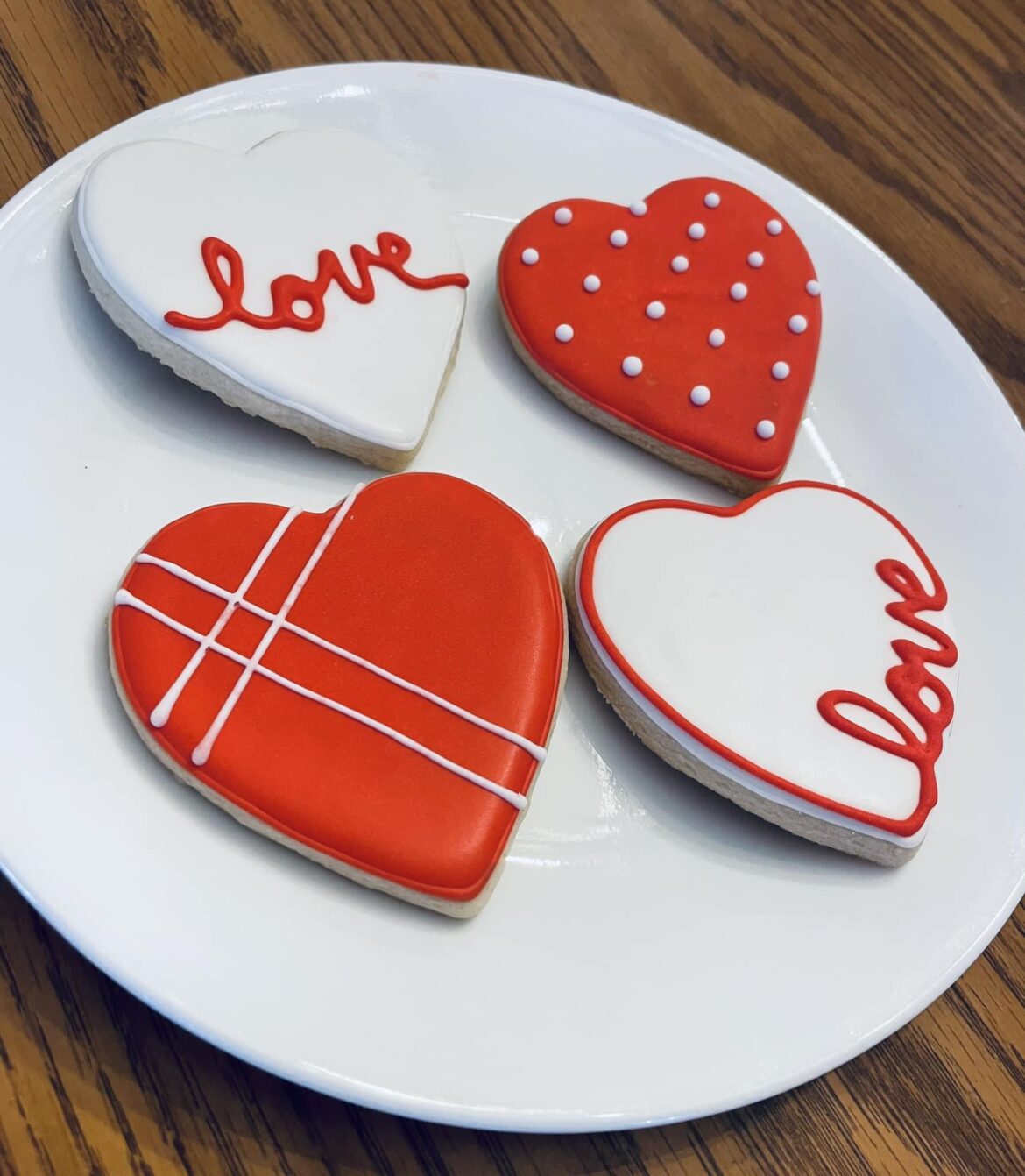 My simple V-day cookies <3
