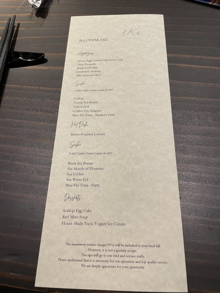 Fiancé surprised me on Valentine’s Day with my favorite food at Iki Omakase in Palo Alto, CA