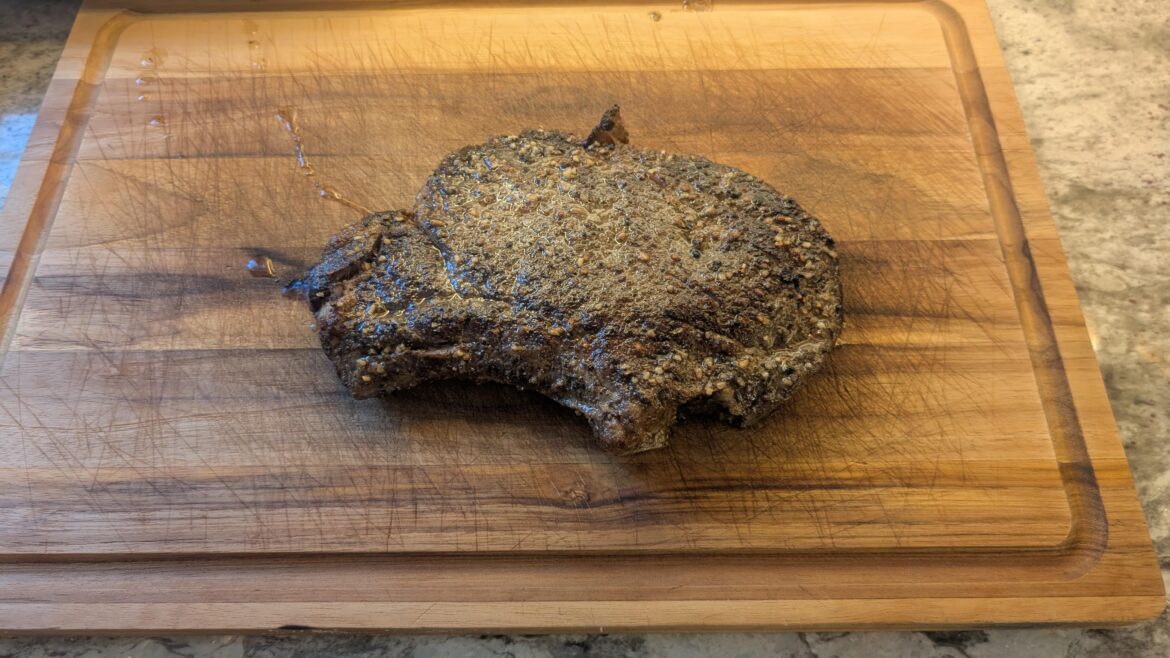 I'm the one who got interrupted yesterday and couldn't sear. It was delicious