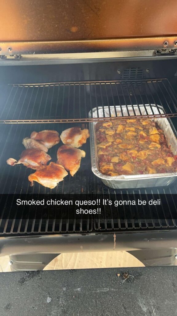 Test run of smoked queso