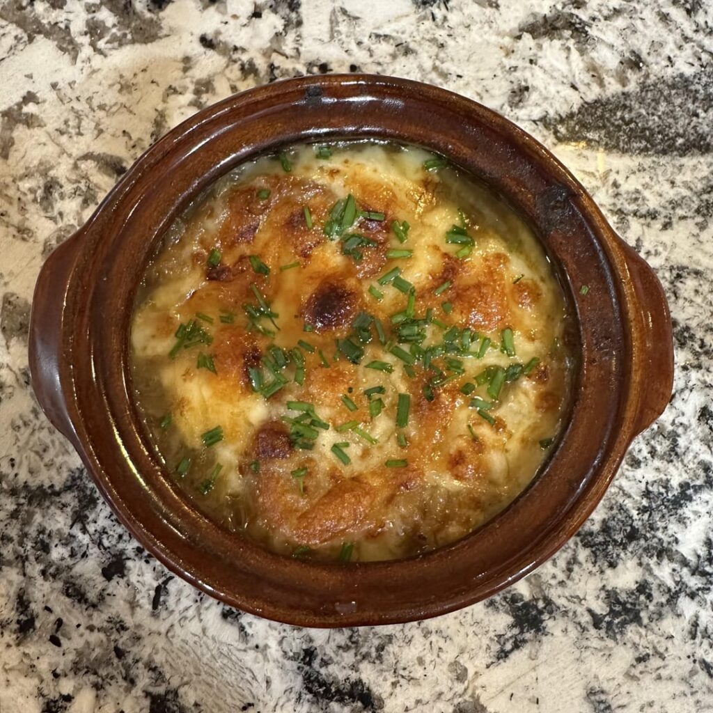 My first try at French Onion Soup for the SOUPer bowl 🏈