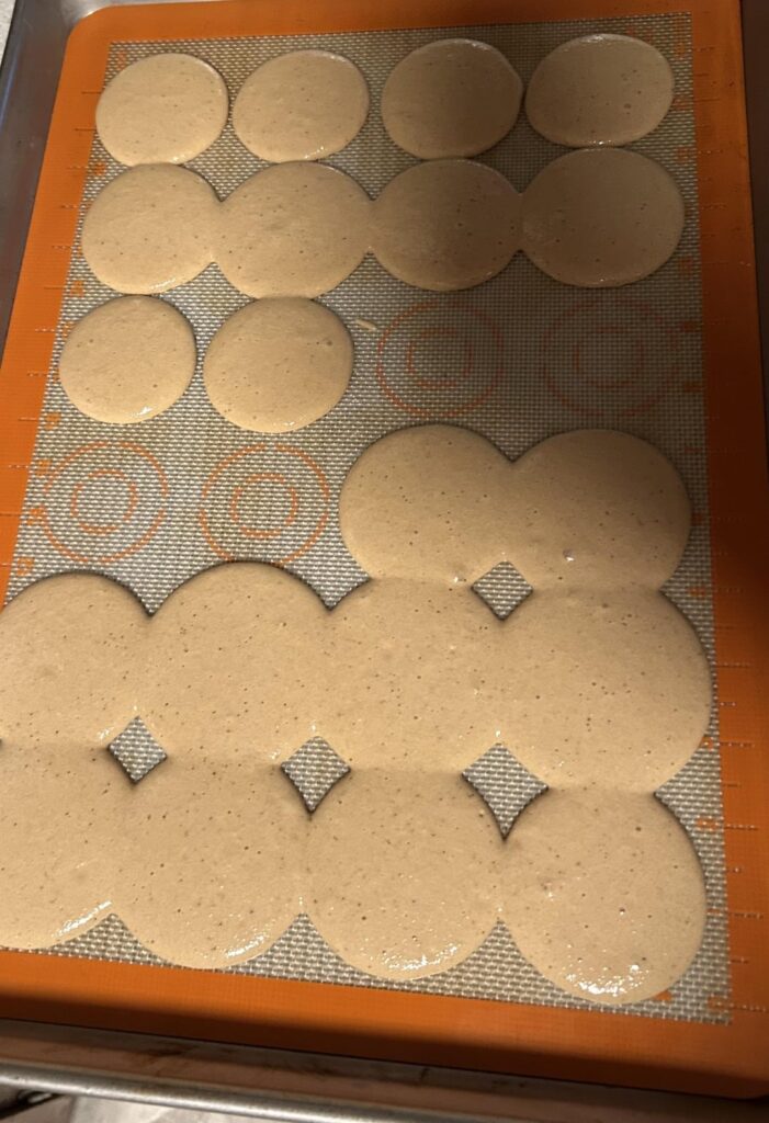 Did I pipe too much onto my tray or did something else go awry?