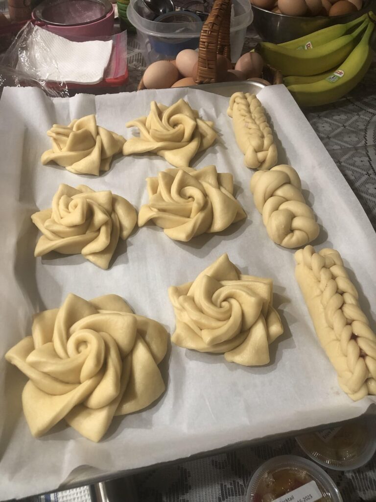 Found a milk dough recipe I liked, figured I’d practice making roses and braids.