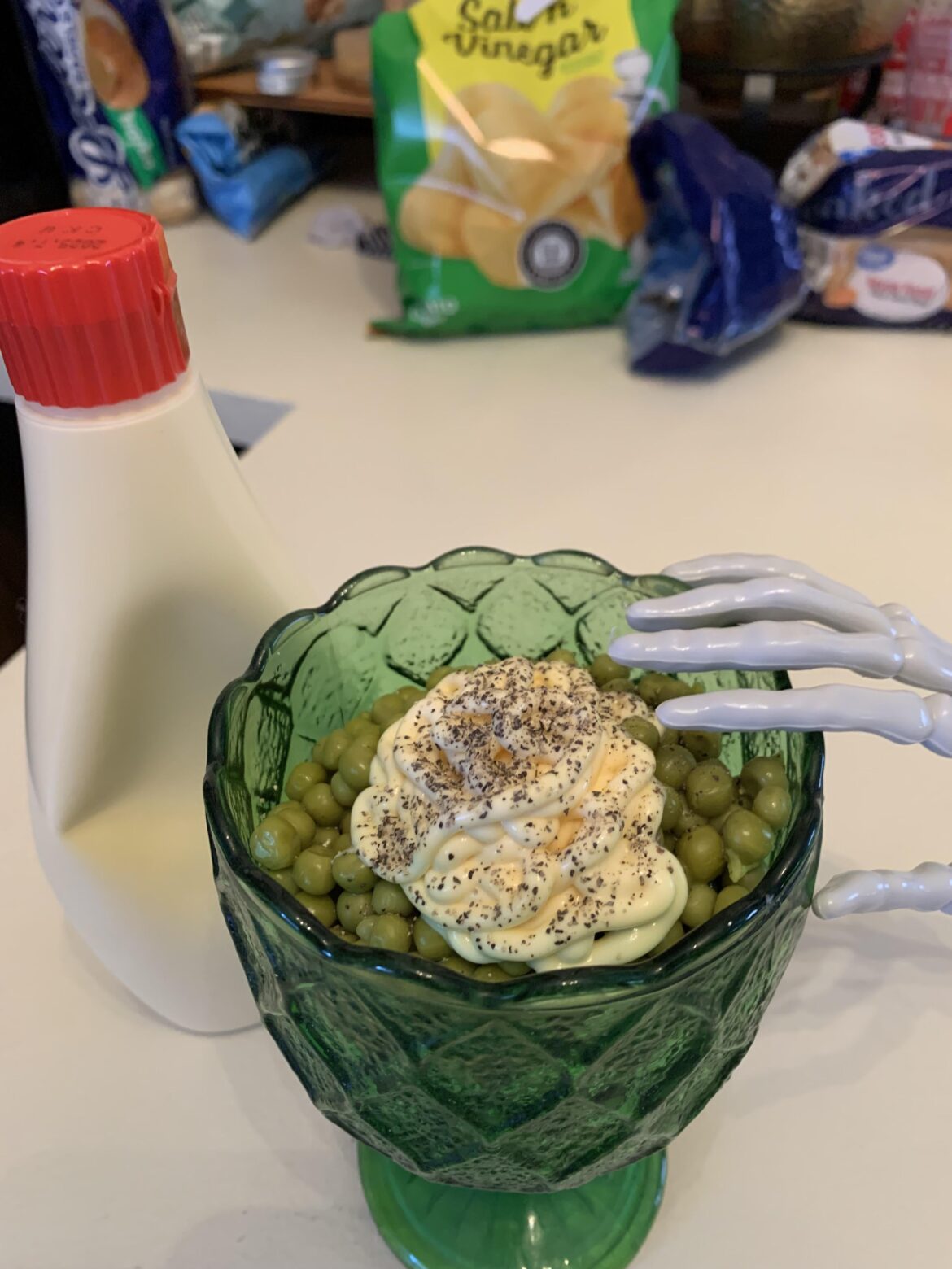 Sometimes, all you want is canned peas and mayo